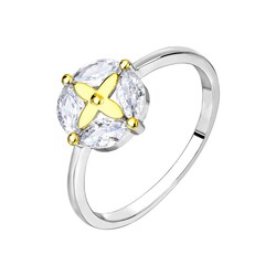 кольцо КЛ-4565-2 Серебро 